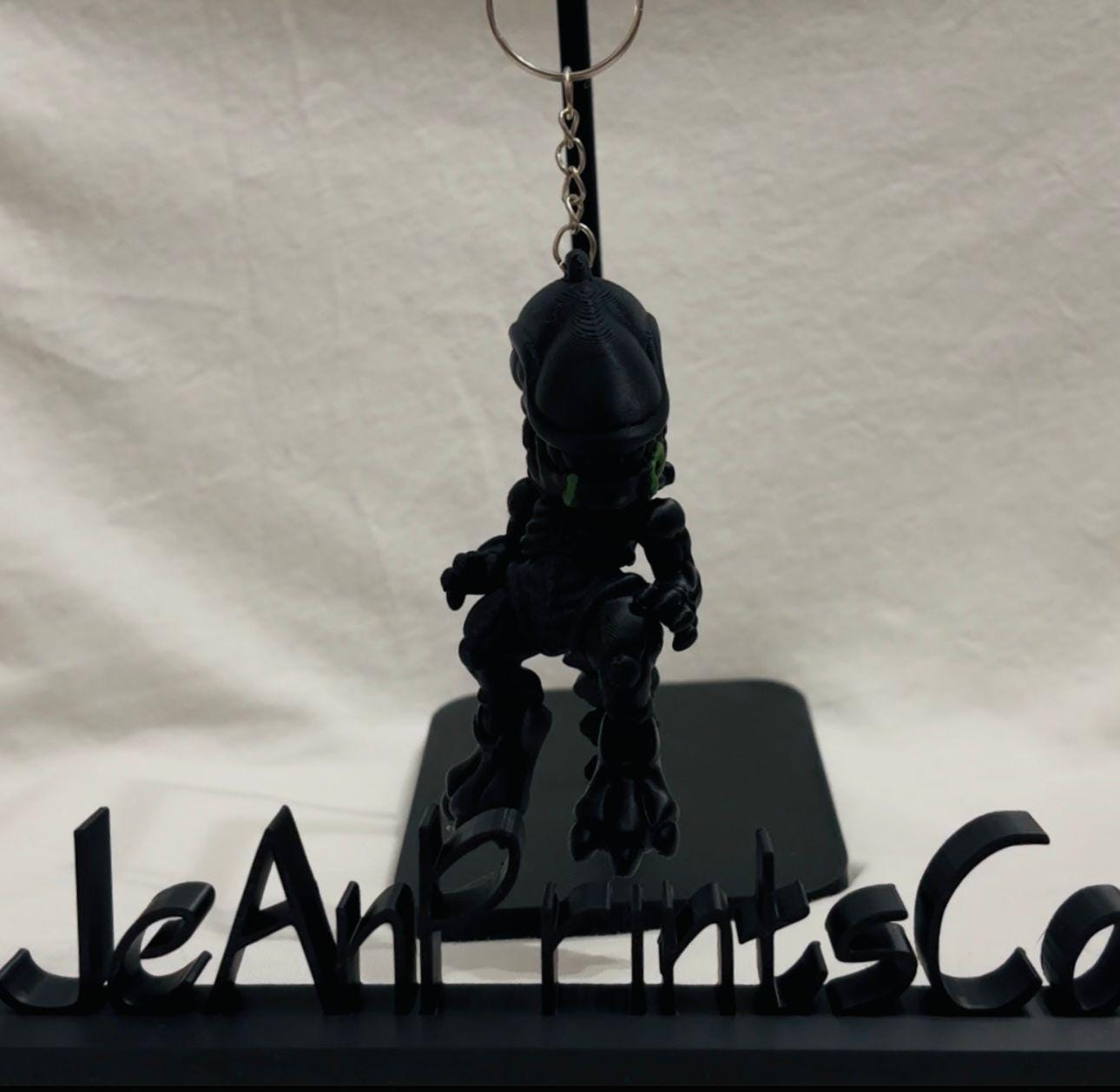 Llavero Alien 3D | Mini Figura Xenomorfo Impresa en 3D | Regalo Geek Original | Accesorio de Mochila o Llaves | Hecho a Mano