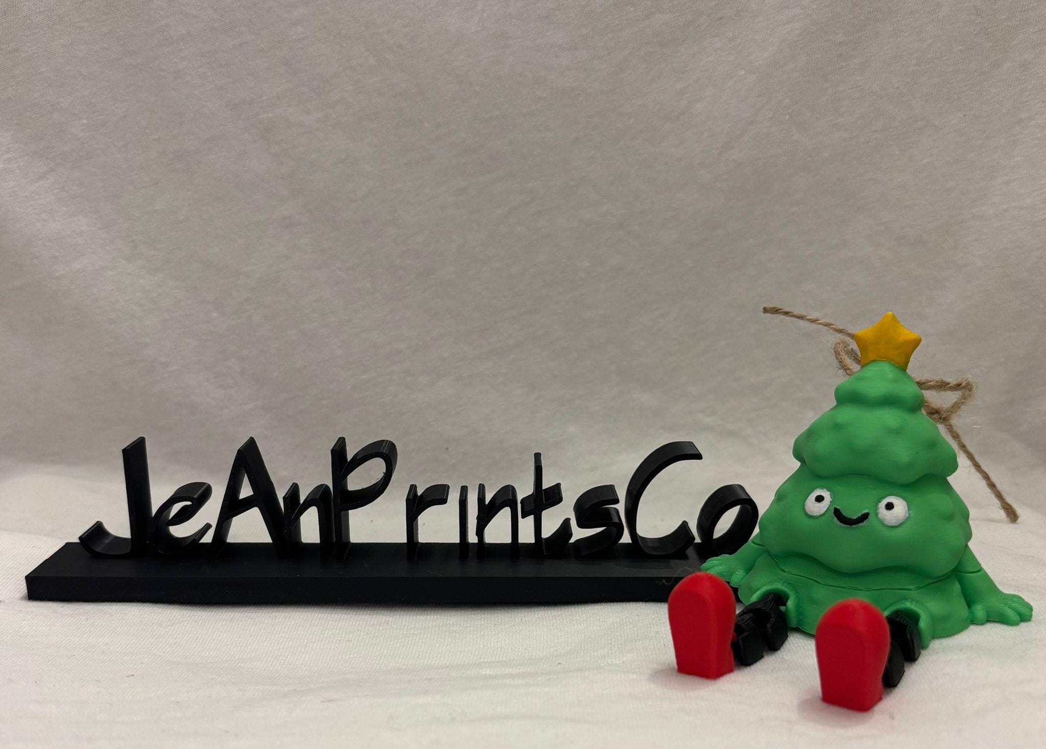 Adorno Navideño Articulado Impreso en 3D – Decoración navideña impresa en 3D | Adorno flexible original | Regalo divertido hecho a mano