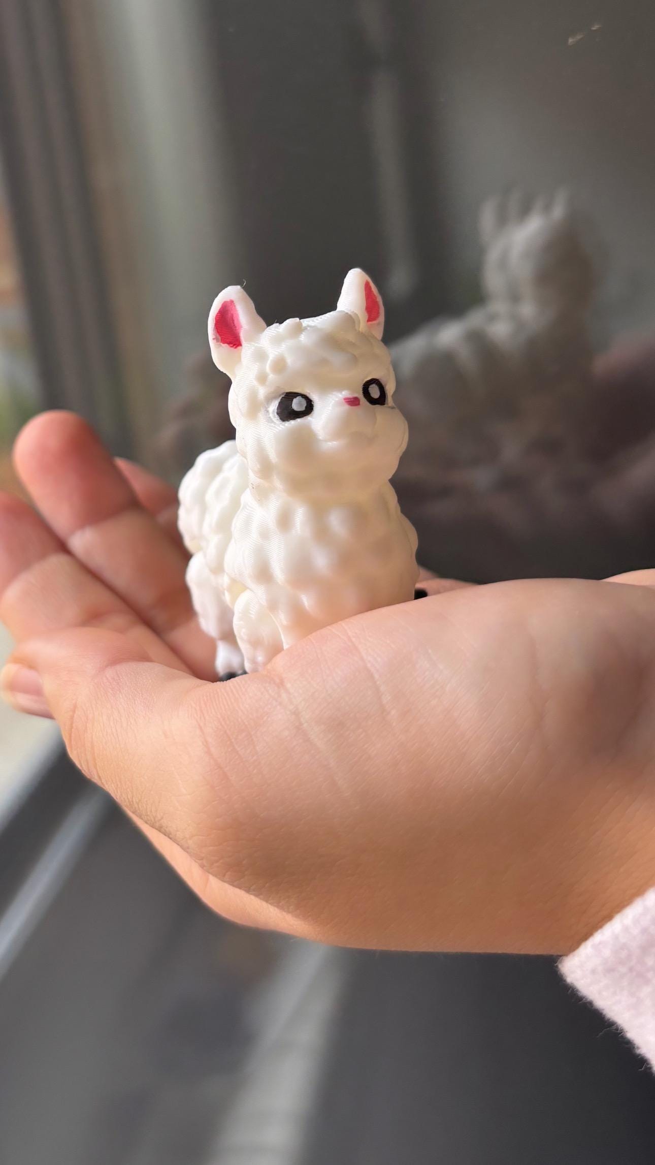Llama decorativa impresa en 3D | Figura Kawaii hecha a mano | Regalo original | Decoración moderna para escritorio o habitación