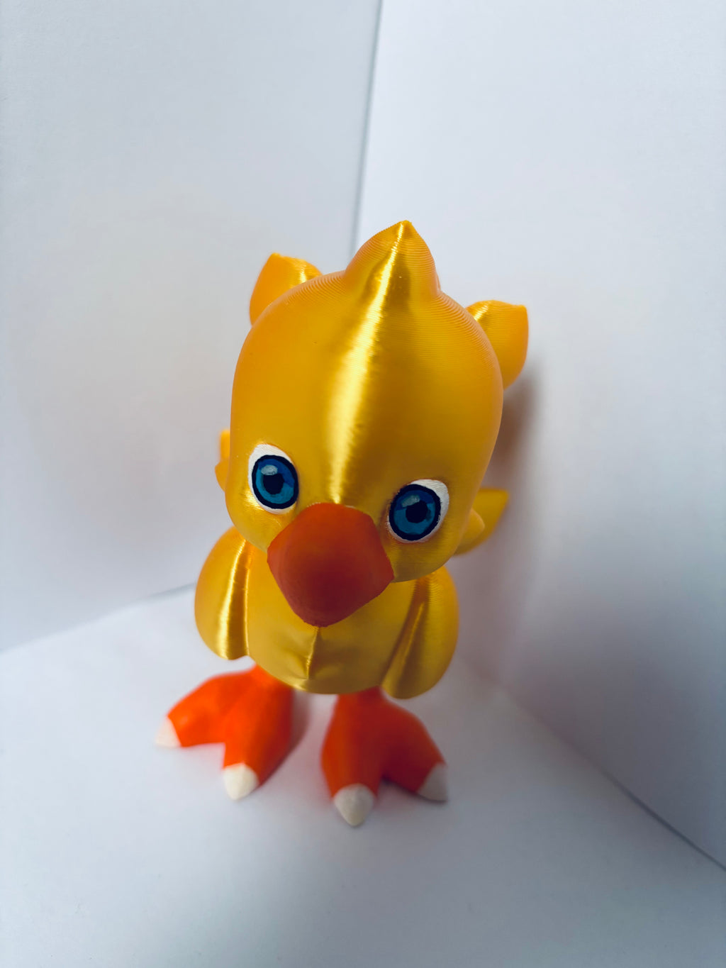 Chocobo - Final Fantasy - Dorado 3D - JeanPrintsCo