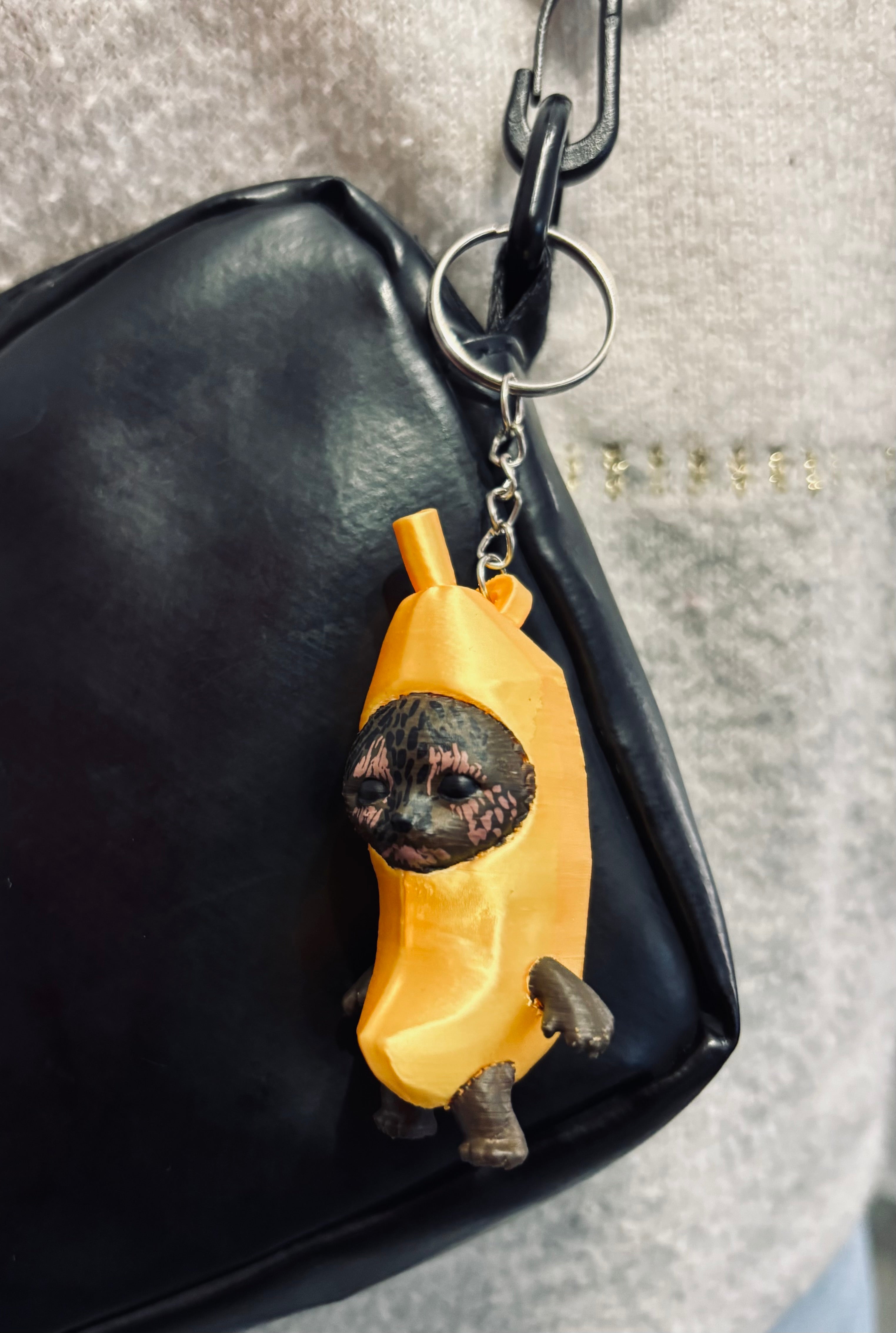 Llavero Meme Gatito-Plátano Personalizado - JeanPrintsCo