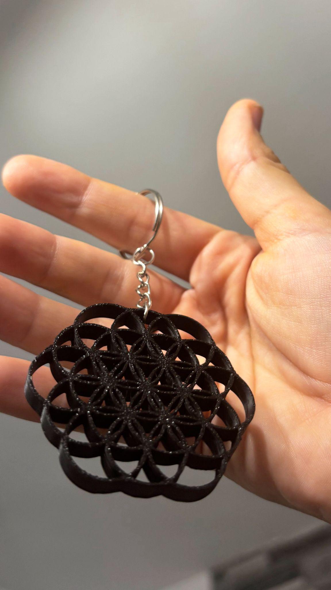 Llavero ColdPlay | Diseño Geométrico Inspirado en Música | Regalo Original para Fans | Llavero Negro Minimalista Hecho a Mano