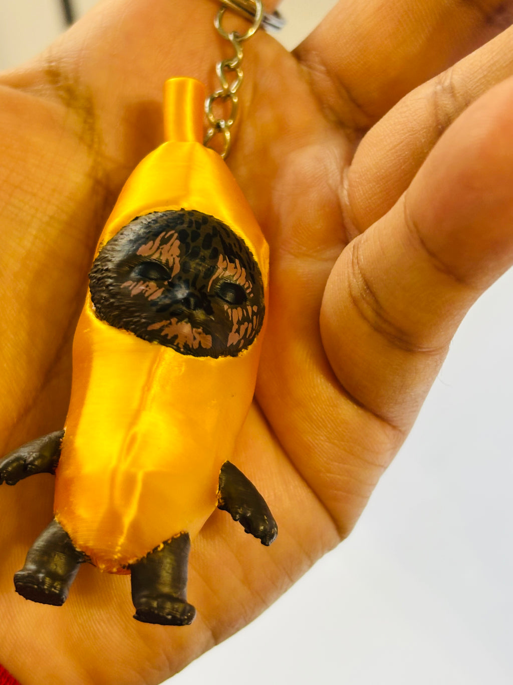 Llavero Meme Gatito-Plátano Personalizado - JeanPrintsCo