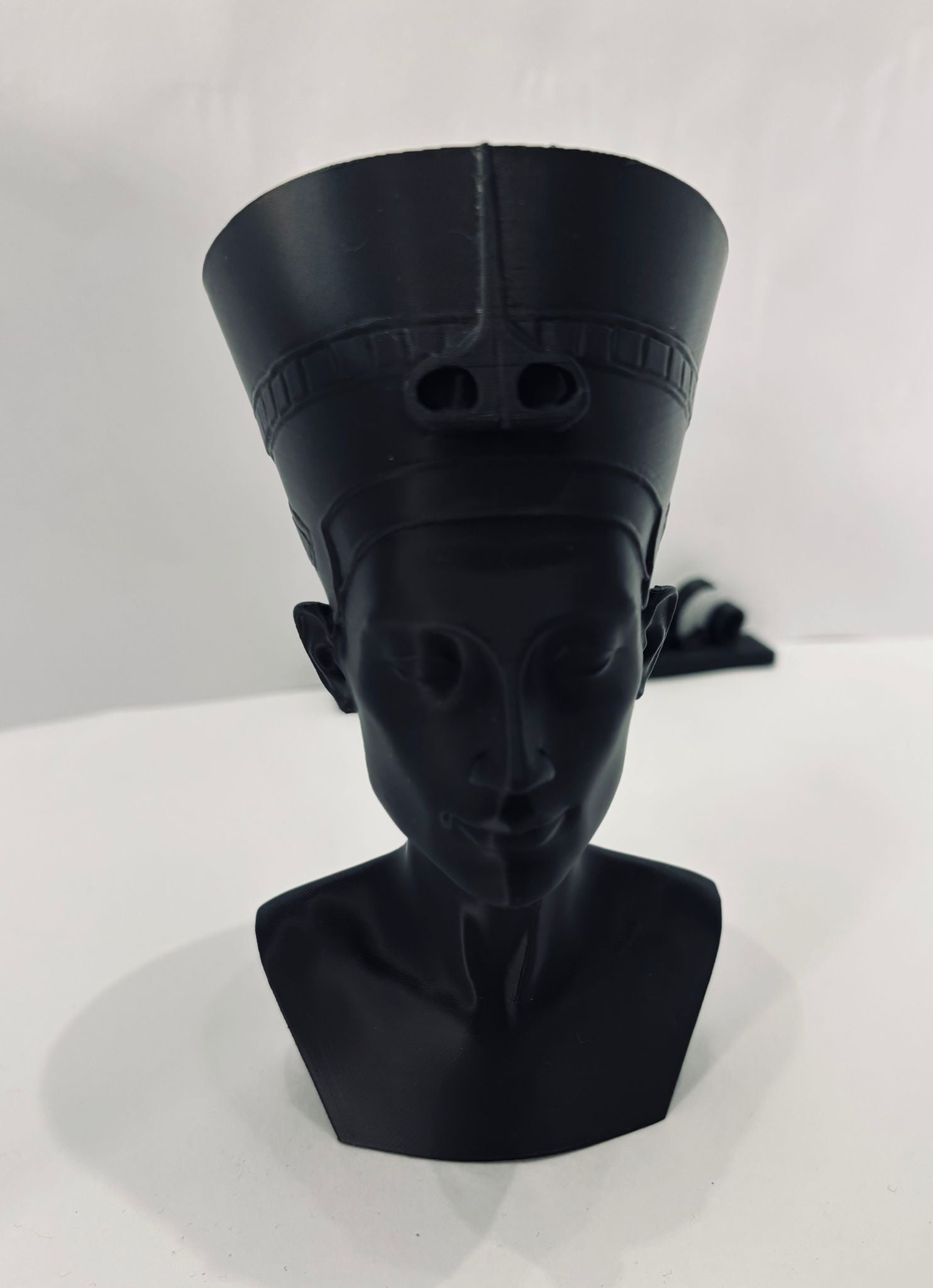 Busto de Nefertiti en 3D | 17.5cm | Escultura Egipcia Moderna | Decoración Minimalista