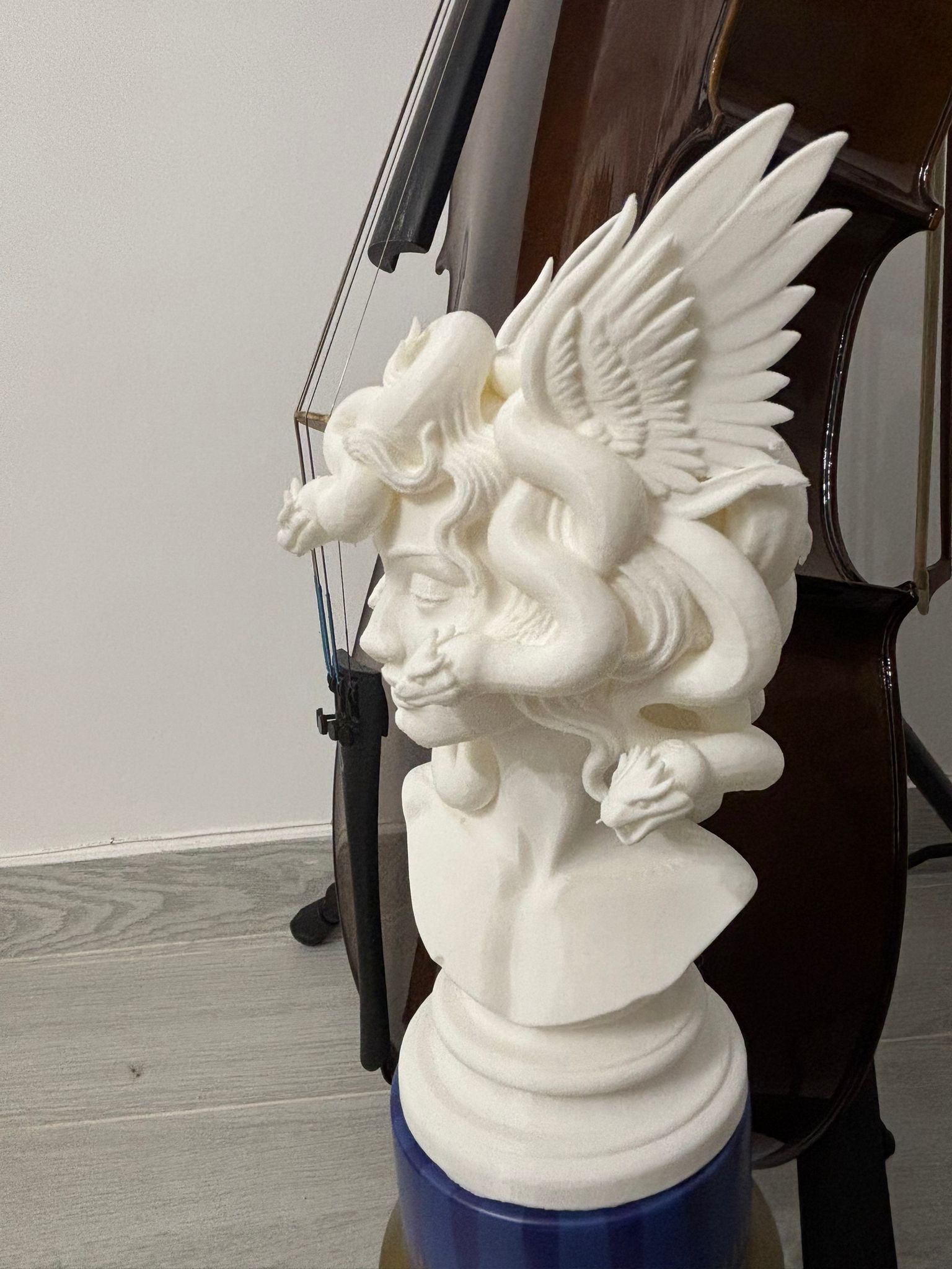 Busto Medusa 3D Decorativo - 15cm